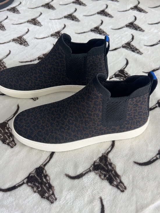 Rothy's Shoes - Rothy’s The Chelsea Espresso Spot Leopard Sneakers Size 8 Unworn